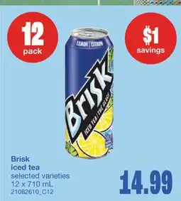 Wholesale Club ICED TEA, 12 x 710 mL offer