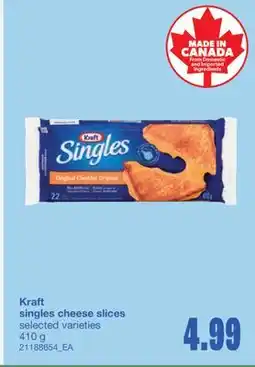 Wholesale Club SINGLES CHEESE SLICES, 410 g offer