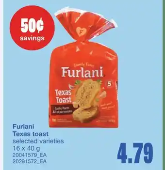 Wholesale Club TEXAS TOAST, 16 X 40 G offer
