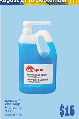 Wholesale Club DISH SOAP WITH PUMP, 3.78 L offer