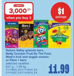 Wholesale Club granola bars, Fruit By The Foot, fruit and snacks or bars offer