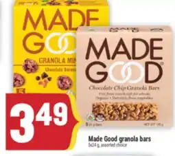 Marché Adonis Made Good granola bars offer