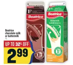 Marché Adonis Beatrice chocolate milk or buttermilk offer
