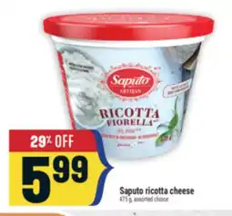 Marché Adonis Saputo ricotta cheese offer