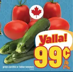 Marché Adonis GREEN ZUCCHINI OR ITALIAN TOMATOES offer