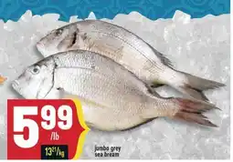 Marché Adonis Jumbo grey sea bream offer