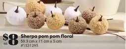 Giant Tiger Sherpa pom pom floral offer