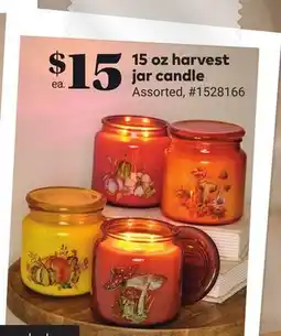 Giant Tiger 15 oz harvest jar candle offer