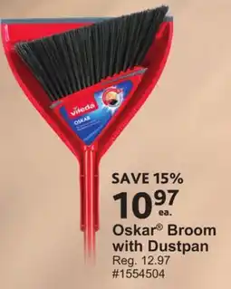 Giant Tiger Oskar Broom with Dustpan offer