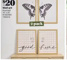 Giant Tiger Wall art offer