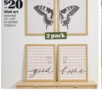Giant Tiger Wall art offer