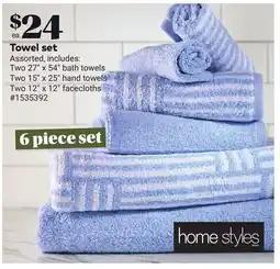 Giant Tiger Towel set offer