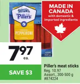 Giant Tiger Piller's meat sticks offer