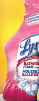 Giant Tiger Lysol Bathroom Foam Spray offer