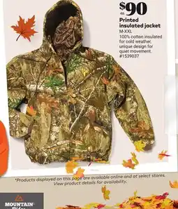 Giant Tiger Printed insulated jacket offer
