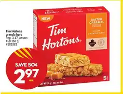 Giant Tiger Tim Hortons granola bars offer