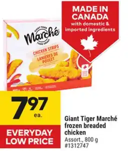 Giant Tiger Giant Tiger Marché frozen breaded chicken offer