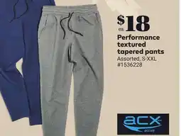 Giant Tiger Performance textured tapered pants offer