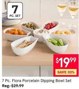 Kitchen Stuff Plus 7 Pc. Flora Porcelain Dipping Bowl Set offer
