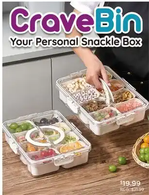 Showcase CraveBin Your Personal Snackle Box offer