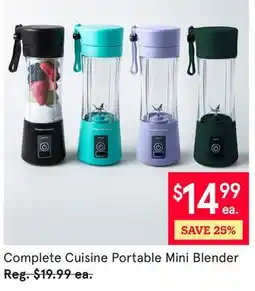 Kitchen Stuff Plus Complete Cuisine Portable Mini Blender offer