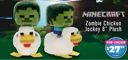 Showcase PRE-ORDER: Minecraft: Zombie Chicken Jockey 8 Plush offer