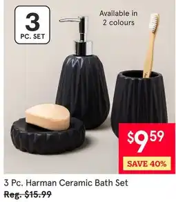 Kitchen Stuff Plus 3 Pc. Harman Ceramic Bath Set offer