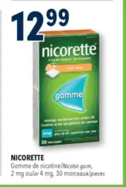 Familiprix NICORETTE, Nicotin gum, 2 mg or 4 mg, 30 pieces offer