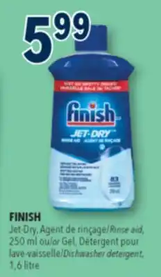 Familiprix FINISH, Jet-Dry, Rinse aid, 250 ml or Gel, Dishwasher detergent, 1,6litre offer