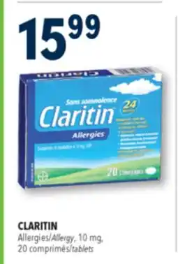 Familiprix CLARITIN, Allergy, 10 mg, 20 tablets offer