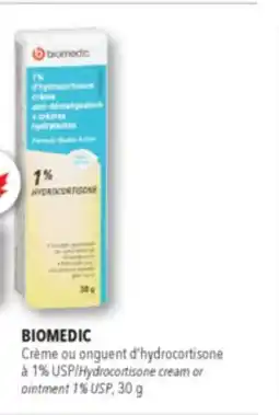 Familiprix BIOMEDIC, Hydrocortisone cream or ointment 1% USP, 30 g offer