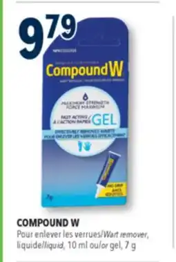 Familiprix COMPOUND W Wart remover, liquide/liquid, 10ml or gel, 7g offer