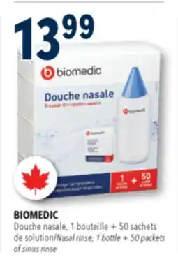 Familiprix BIOMEDIC Nasal rinse, 1bottle + 50packets of sinus rinse offer