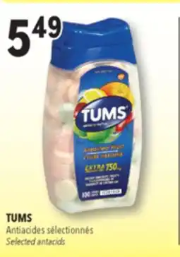 Familiprix TUMS, Selected antacids offer