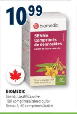 Familiprix BIOMEDIC Senna Laxative 100 tablets or Senna-S, 60 tablets offer