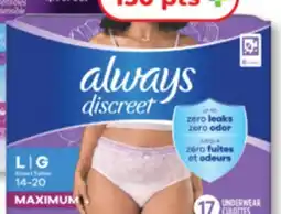 Familiprix ALWAYS, Discreet, underwears offer