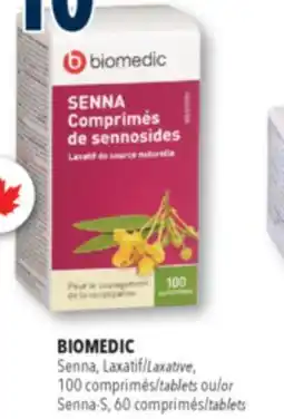 Familiprix BIOMEDIC, Laxative, 100 tablets or Senna-S, 60 tablets offer