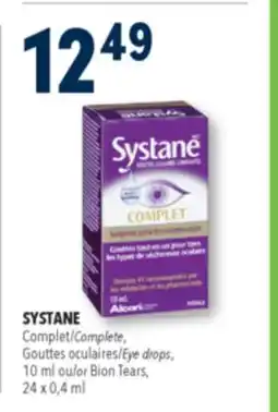 Familiprix SYSTANE Complete,Eye drops, 10 ml or Bion Tears, 24 x 0,4 ml offer