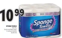 Familiprix SPONGE TOWELS, Ultra Pro, Paper towels, 6 double rolls offer