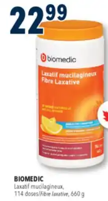 Familiprix BIOMEDIC, Laxatif mucilagineux, 114 doses/Fibre laxative, 660 g offer