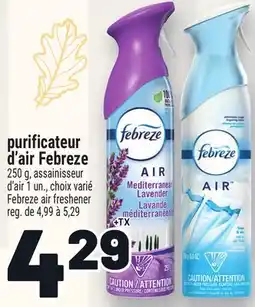 Metro PURIFICATEUR D'AIR FEBREZE | FEBREZE AIR FRESHENER offer