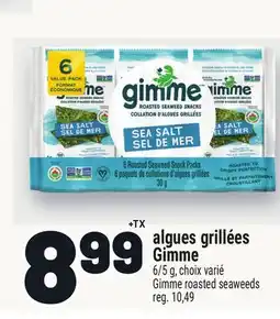 Metro ALGUES GRILLÉES GIMME | GIMME ROASTED SEAWEEDS offer