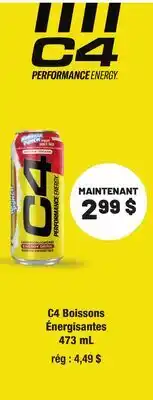Metro BOISSONS ÉNERGISANTES C4 offer