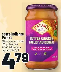 Metro SAUCE INDIENNE PATAK'S |PATAK'S INDIAN SAUCE offer