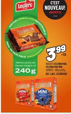 Metro BISCUITS CÉLÉBRATION, CÉLÉBRATION MINI COOKIES LECLERC offer