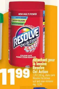 Metro DÉTACHANT POUR LA LESSIVE RESOLVE OXI ACTION | RESOLVE OXI ACTION SOIL AND STAIN REMOVER offer