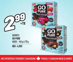 Metro BARRES GO PURE | GO PURE BARS offer