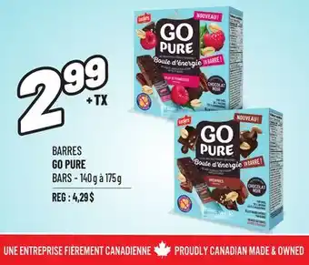 Metro BARRES GO PURE | GO PURE BARS offer