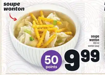 Metro SOUPE WONTON | WONTON SOUP offer