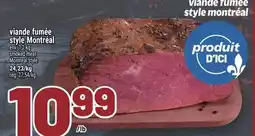 Metro VIANDE FUMÉE STYLE MONTRÉAL | SMOKED MEAT MONTREAL STYLE offer